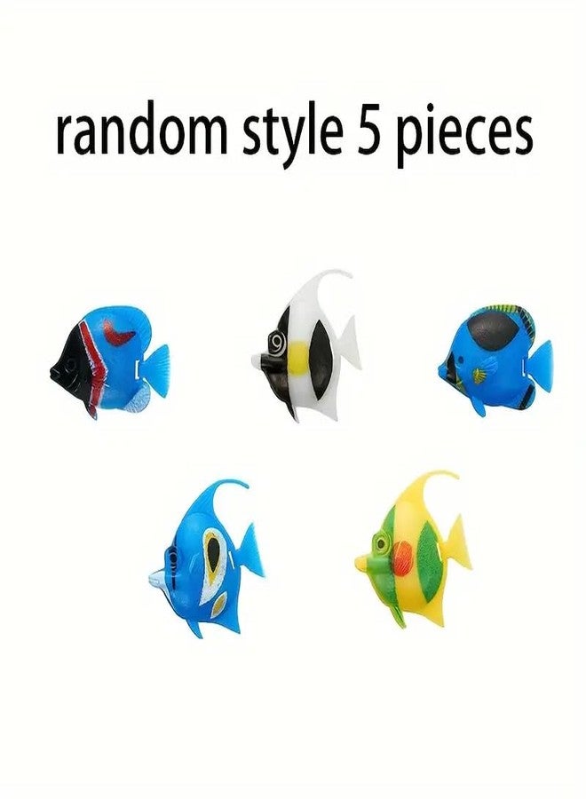 VAYINATO® Artificial Moving Plastic Fishes Floating Fishes Lifelike Fish Ornament Aquarium Decorations for Fish Tank (5 Pcs, Random Style) by Petzlifeworld - Image 2